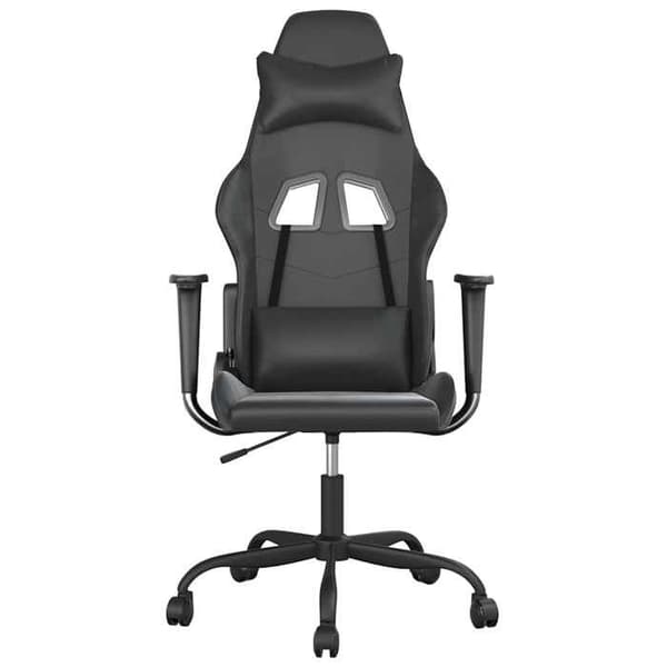 Maison Exclusive - Sort massage gaming stol i kunstlæder