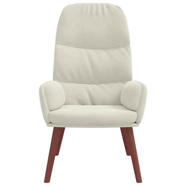 Maison Exclusive - Valkoinen kerma samettinen nojatuoli