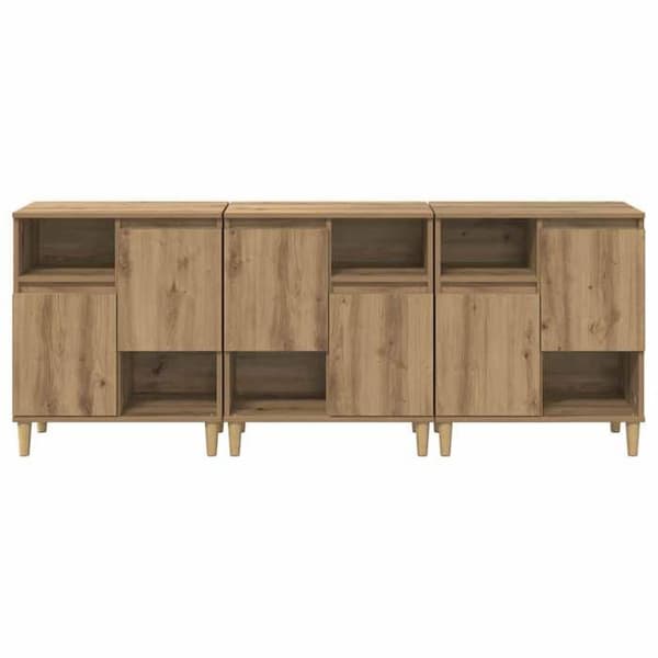 Buffé - EXKLUSIVT HUS - 60 x 35 x 70 cm - Hållbart kompositträ - Ekutseende - Modern design