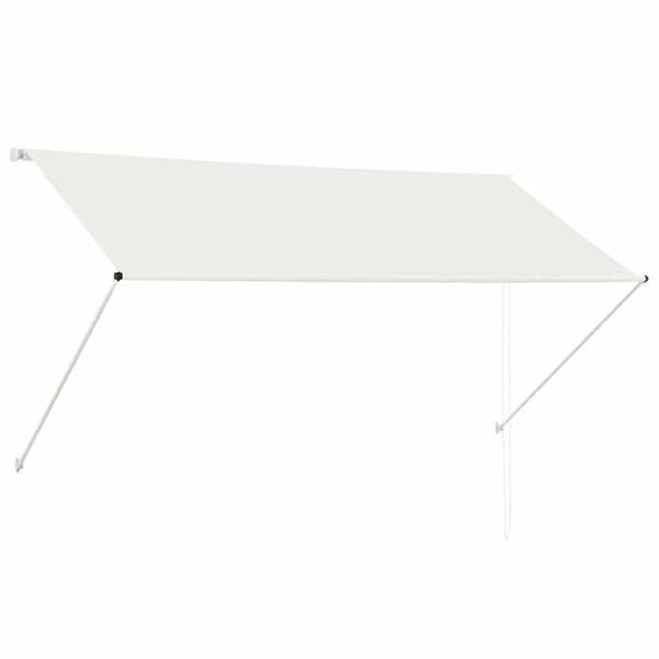 Fällbart tak - Exklusivt hus - 250x150 cm - Kräm - 100% polyester med PA-beläggning Grädde