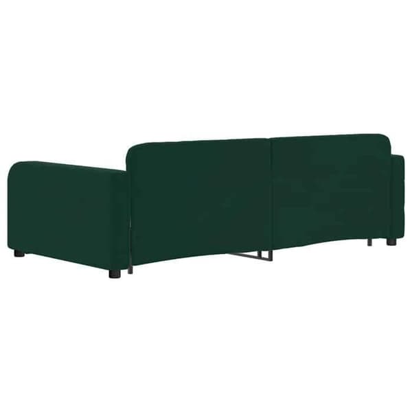 Seng i dag - EKSKLUSIV HUS - 100x200 cm - sovesofa - 2 skuffer - grøn velour