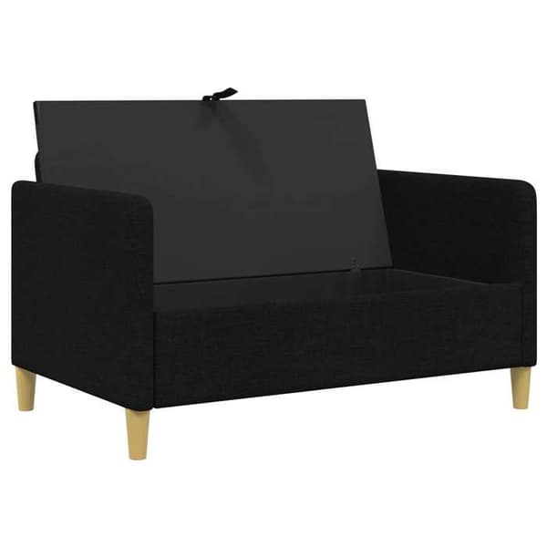 Maison Exclusive - Soffa med förvaring Svart 122 x 78 x 87 cm Polyester