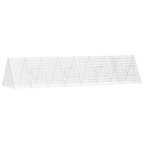 Exklusivt hus - Silverfärgad hönsgård 430 x 100 x 85 cm Galvaniserat stål