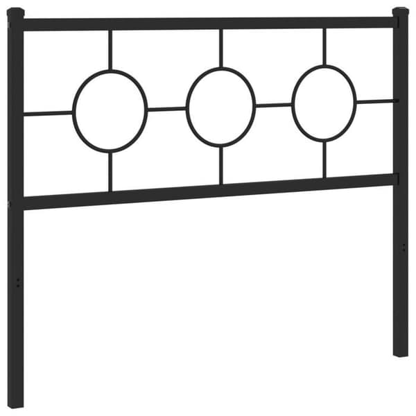 Maison Exclusive - Erstatnings hovedgærde i sort metal 107 cm