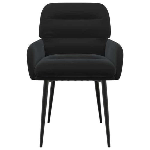 Maison Exclusive - Matstolar 4 st Sammet Svart 59 x 59,5 x 90 cm