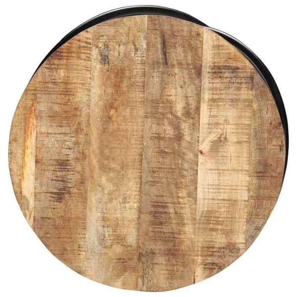 Maison Exclusive - Sort sofabord 60x60x40 cm i rå mangotræ