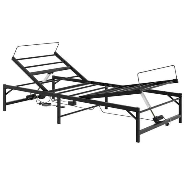 Maison Exclusive - Justerbar Elektrisk Sengestel Sort 90 x 200 cm Stål Svart