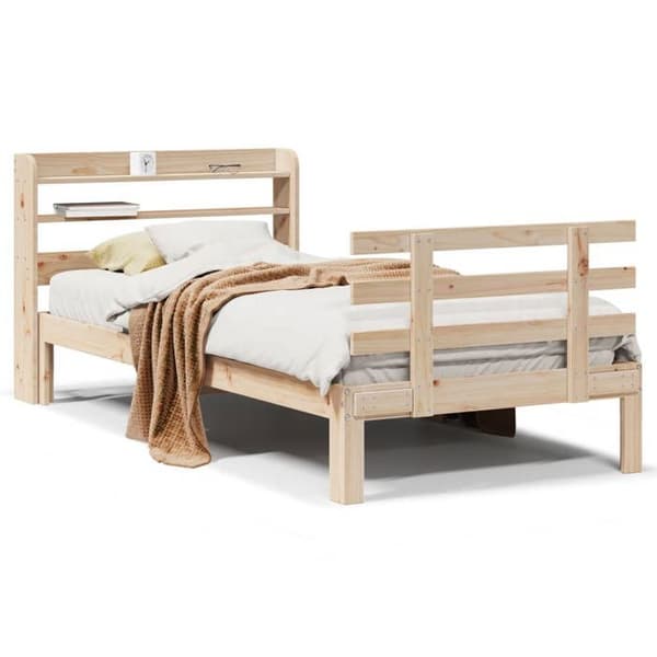 Maison Exclusive - Sänkykehys päätylevyllä ilman patjaa 90x190 cm Ej specificerat