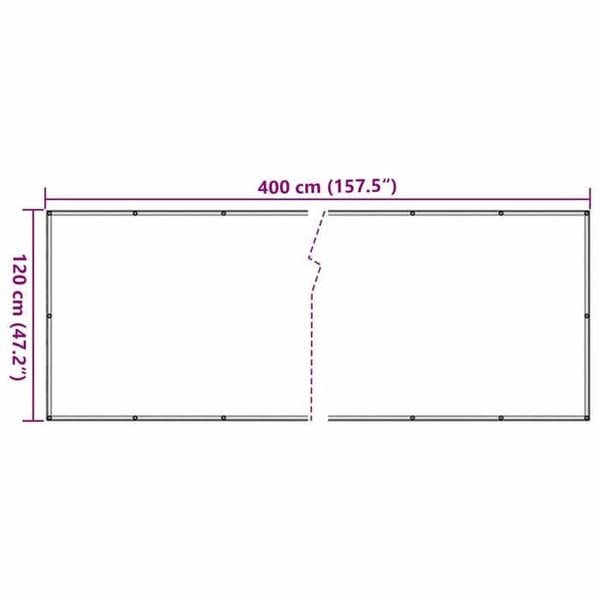 Maison Exclusive - Grå balkon privatlivsskærm 400x120 cm PVC Grå