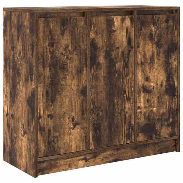 Maison Exclusive - Buffé ek rökig 85x34x76 cm ingenjörsträ Rökt ek