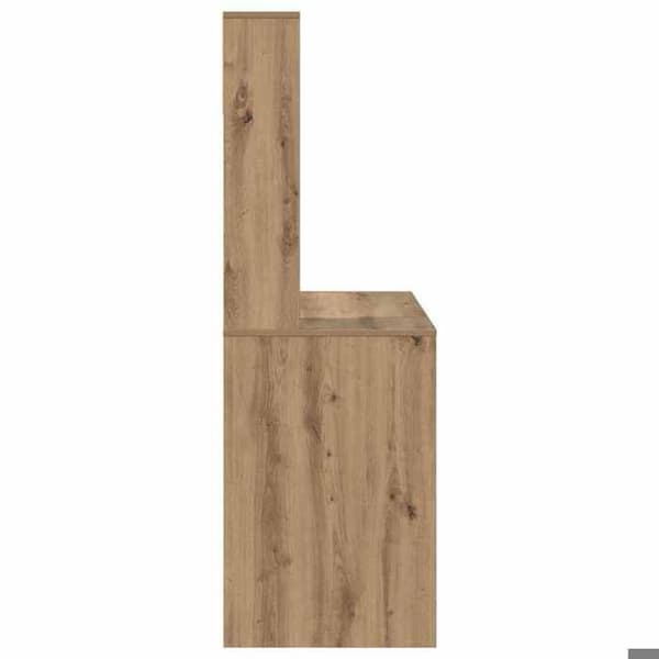Maison Exclusive - Håndlavet egetræskontor 91 x 50 x 149 cm Ingeniørtræ Ek