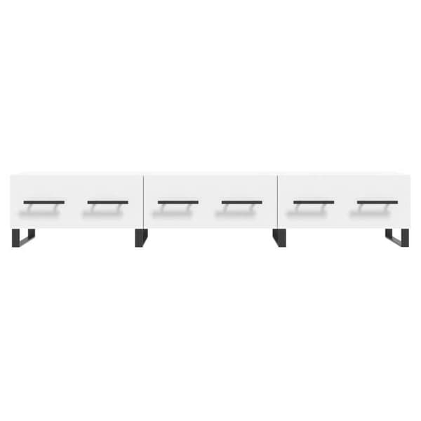 Maison Exclusive - Hvid TV-møbel 150x36x30 cm ingeniørtræ Vit