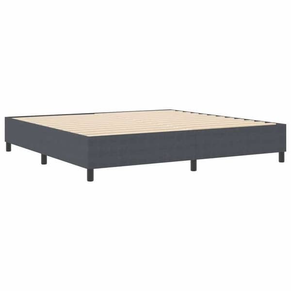 Maison Exclusive - Platform seng ramme Mørkegrå 200 x 200 cm Mörkgrå