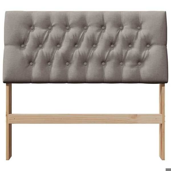 Maison Exclusive - Klädd sänggavel Taupe 100 cm Massivt trä Mol