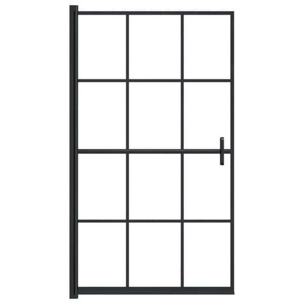 Maison Exclusive - Brusekabine ESG 80x140 cm Sort klar och svart