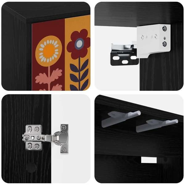 Maison Exclusive - Væghængt TV-møbel ESSEN 102 x 33 x 40 cm Sort eg