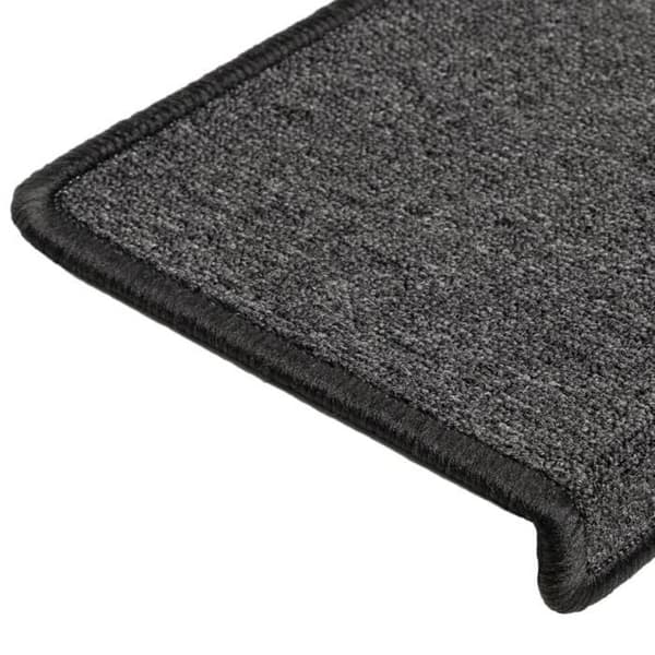 Maison Exclusive - Trappe tæppe 15 dele 65 x 21 x 4 cm Antracit Rektangulær kant antracit