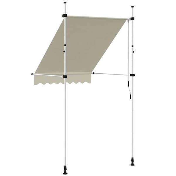 Maison Exclusive - Manuell utdragbar markis 150 cm Kräm Grädde