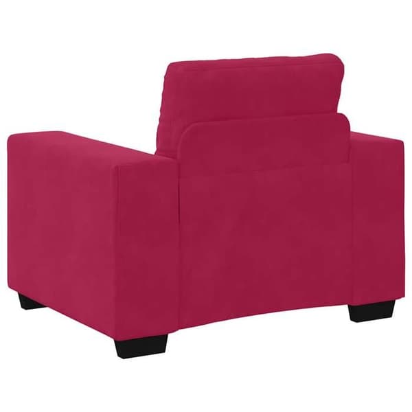 Maison Exclusive - Bordeaux punainen sohva/tuoli 100x78x80 cm sametti