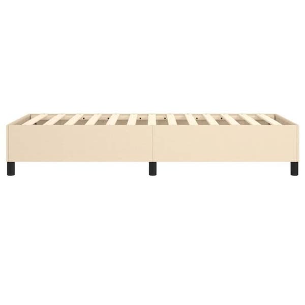 Maison Exclusive - Cremefjederseng 100x200 cm stof