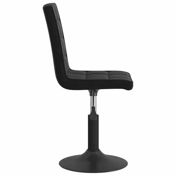 Maison Exclusive - Spisebordsstole med drejefunktion sæt af 6 sort velour