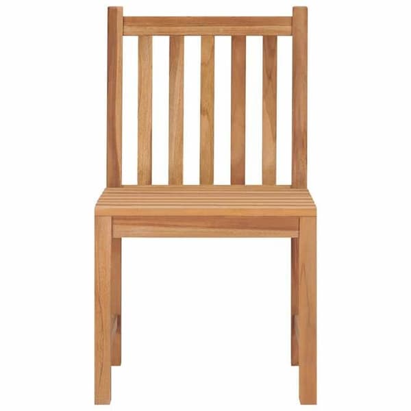 Maison Exclusive - Trädgårdsstolar set om 8 med kuddar i massivt teakträ Beige (kudde)