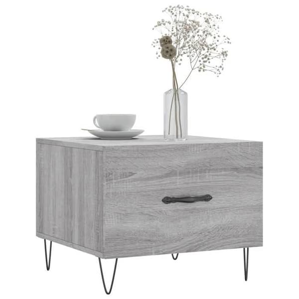 Maison Exclusive - 2 st soffbord sonoma grå 50x50x40 cm ingenjörsträ