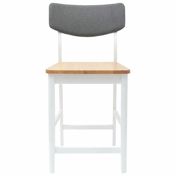 Maison Exclusive - Spisestuestole 2 stk Massivt Gummitræ Hvid