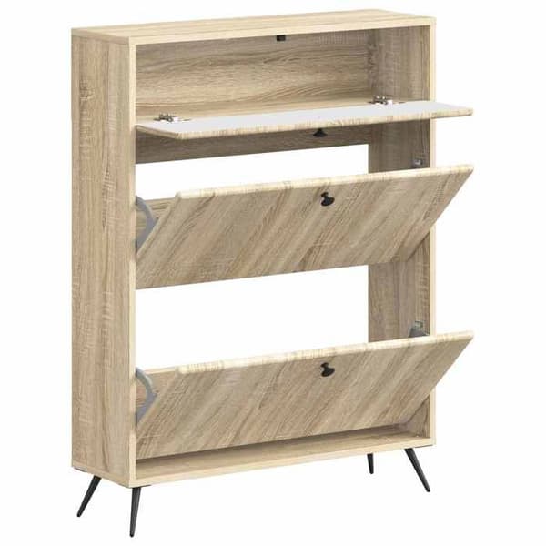 Maison Exclusive - Skoskab BREDA 78 x 24 x 103 cm Ingeniørtræ