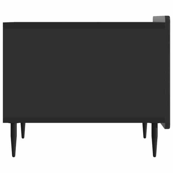 Maison Exclusive - Sofabord med skuffe Sort 49 x 50 x 42 cm Ingeniørtræ Svart