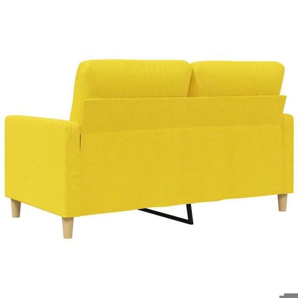 Maison Exclusive - Vaaleankeltainen 2-paikkainen sohva 120 cm Kangas