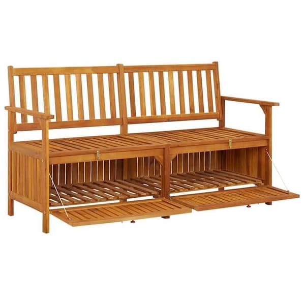 Maison Exclusive - Förvaringsbänk 148 cm Solid akaciaträ