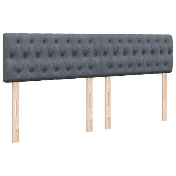 Maison Exclusive - Sänkylaatikko ja harmaa samettimatrassi 200x200cm
