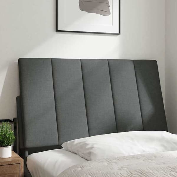 Maison Exclusive - Huvudgavelkudde Hanko mörkgrå 80 cm tyg