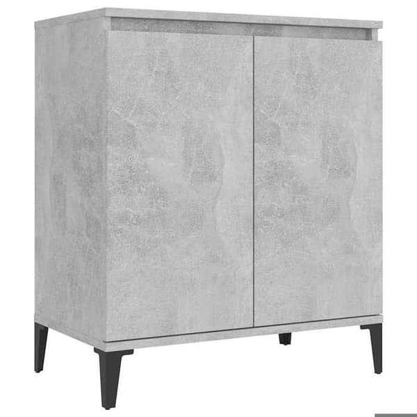 Maison Exclusive - Betonggrå buffé 60x35x70 cm ingenjörsträ