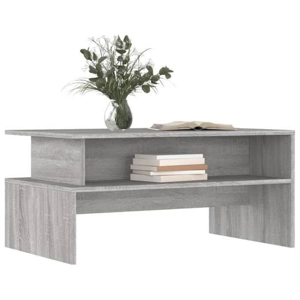 Bord - EKSKLUSIV HUS - Sonoma grå - 90x55x42,5 cm - Ingeniørtræ - Stort opbevaring sonoma grå