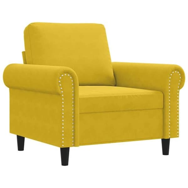Maison Exclusive - Keltainen nojatuoli 60 cm samettia