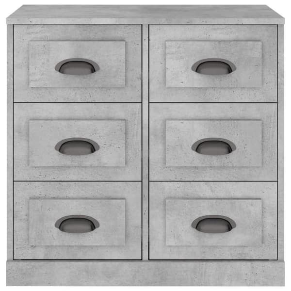 Maison Exclusive - Buffé grå betong 70x35,5x67,5 cm ingenjörsträ