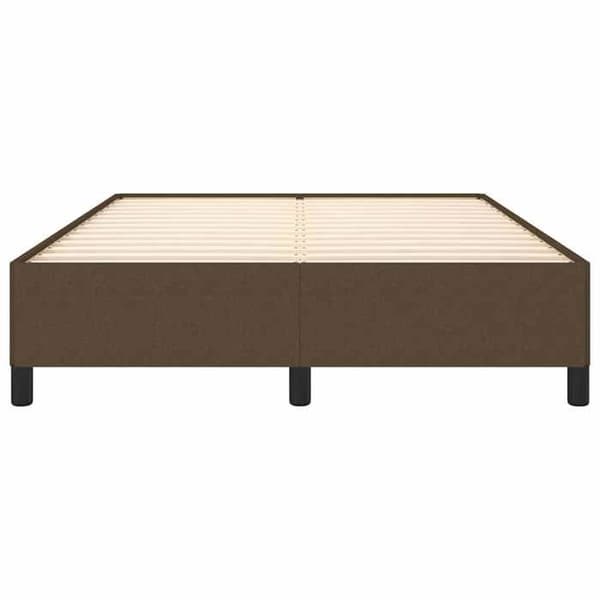 Maison Exclusive - Sengestel uden madras mørkebrun 140x200 cm stof