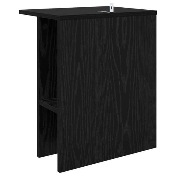 Bord - EKSKLUSIV HUS - Sort eg - 40×30×49 cm - Ingeniørtræ - Moderne svart ek