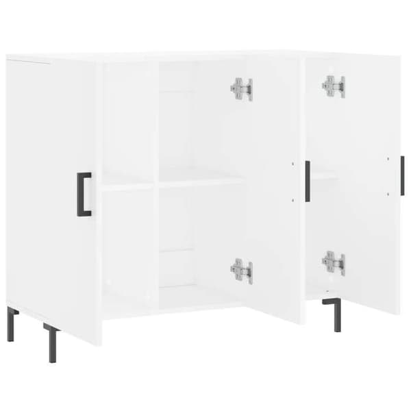 Maison Exclusive - Buffé vit 90x34x80 cm ingenjörsträ