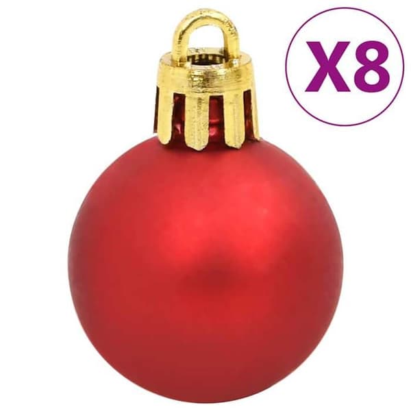 Maison Exclusive - Set med julkulor 112 st röd grön guld polystyren