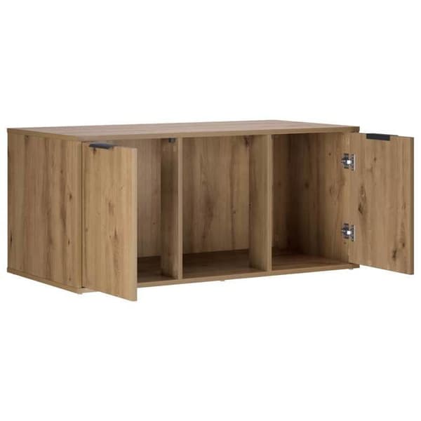 Maison Exclusive - Møbel til kattebakke i håndlavet egetræ 100 x 49 x 45 cm