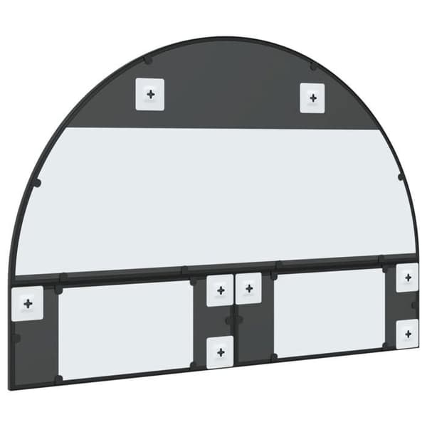 Maison Exclusive - Svart väggspegel 100x70 cm järnbåge Svart