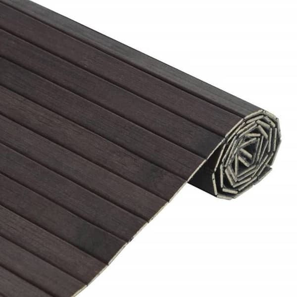 Maison Exclusive - Mörkbrun rektangulär matta 60x300 cm bambu