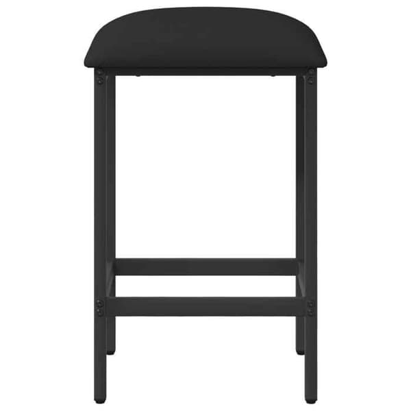 Maison Exclusive - Barstol 2 stk Sort 40 x 32 x 74 cm Ingeniørtræ Svart