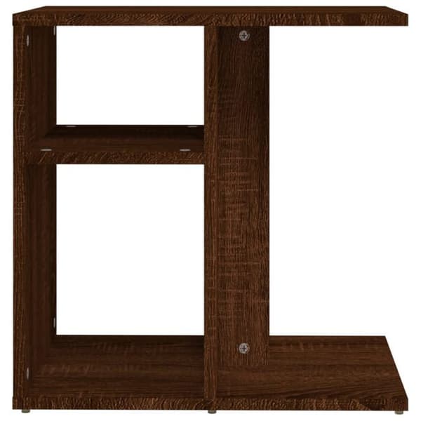 Maison Exclusive - Sidebord i brunt egetræ 50x30x50 cm Ingeniørtræ Brun ek