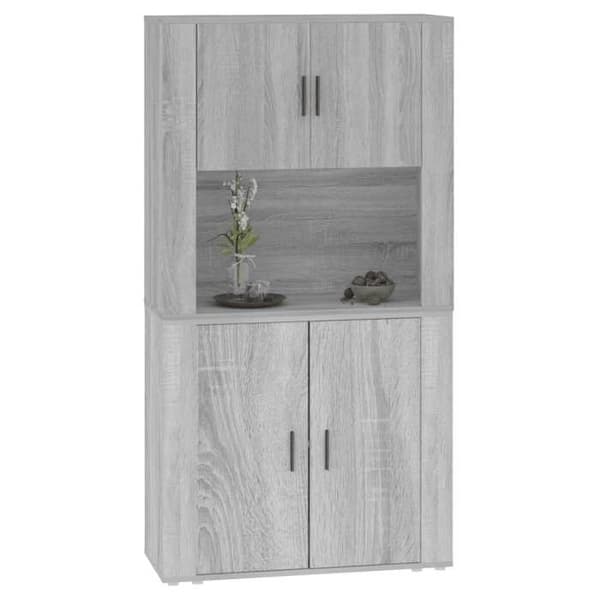 Maison Exclusive - Høj buffet Sonoma grå Ingeniørtræ
