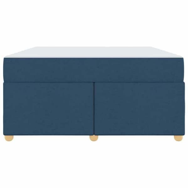 Maison Exclusive - Sängram med madrass Blå 140 x 200 cm tyg Blå