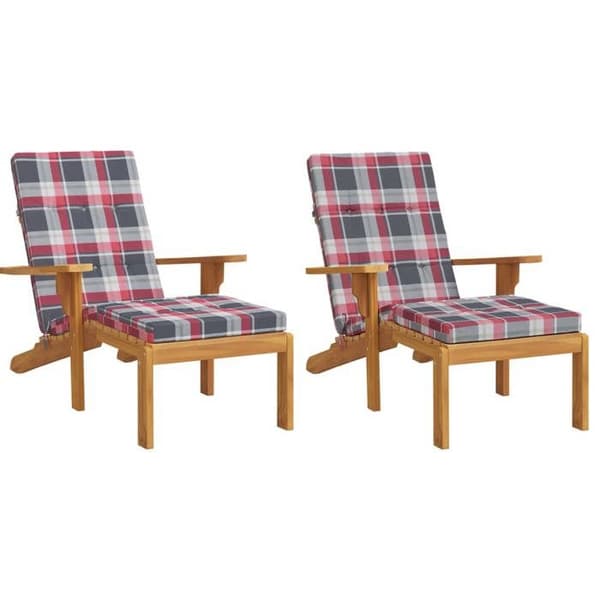 Maison Exclusive - Aurinkotuolityynyt, 2 kpl, punaraidallinen